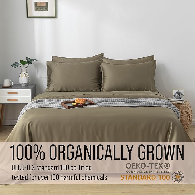 Bella Coterie 6 Piece Luxury Bamboo Viscose Queen Size Sheet Set | 100% - Image 4