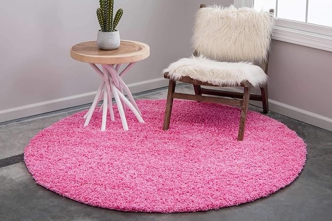 Unique Loom Solid Shag Collection Area Rug - Image 2