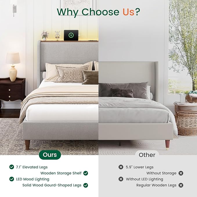 LARMACE King Size Bed Frame - Image 8
