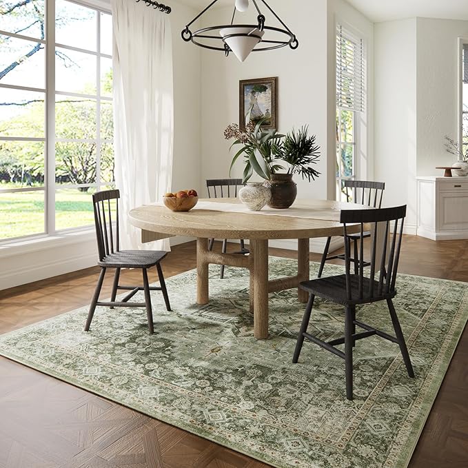 8×10 Machine Washable Rug for Living Room, Boho Vintage 8×10 Area - Image 5