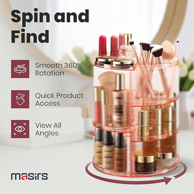 Masirs 360 Rotating Makeup Organizer - Image 4