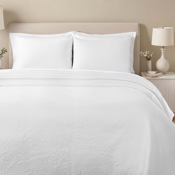 Superior 3 Piece Bedspread Set, Home Bed Decor, Decorative Bed Spread, 2 Pillow by SUPERIOR