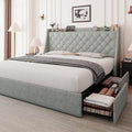 Feonase Upholstered Full Size Bed Frame by FEONASE
