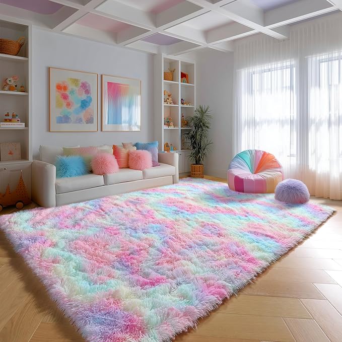 PAGISOFE Fluffy Soft Plush Washable Area Rugs - Image 3