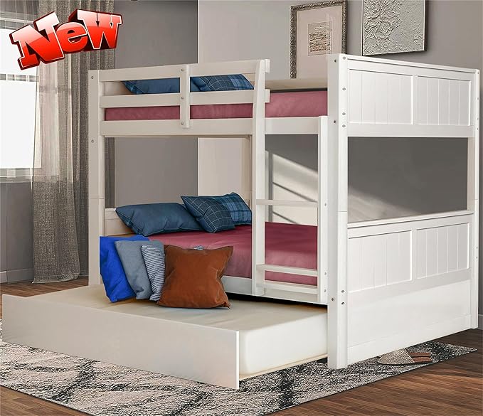 Upgraded Version Best Full Over Full Bunk Bed by Unknown