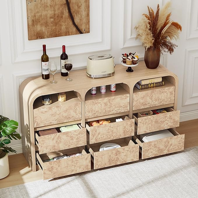 9 Drawer Dresser for Bedroom, Modern Chest of Drawers - Image 5