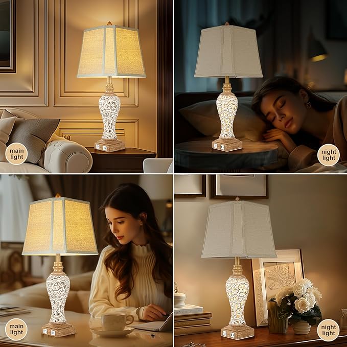 28.5" Rustic Table Lamp Set of 2 - Image 5