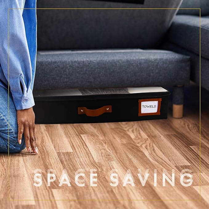 HOMELUX THEORY 2pc Under Bed Storage Containers, Bedroom Under the Bed Drawer - Image 7