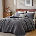 Queen Quilt Set with Shams Lightweight Quilted Bedspread Coverlet Thin by DownHome-FashionBeddingCollection