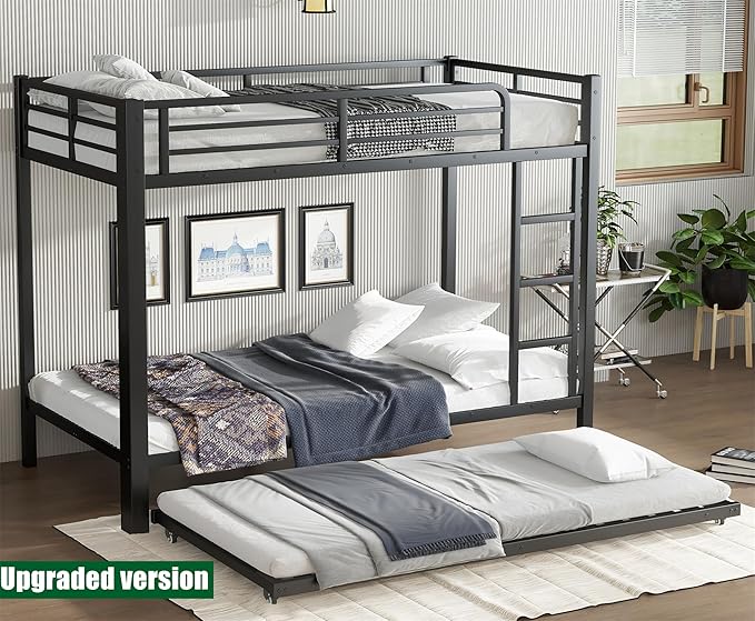 Higher Quality & Stronger Heavy Duty Metal Bunk Bed Frame Twin XL Over Twin XL - Image 9