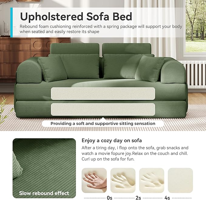 Upgrade High Backrest Design Sofa Bed - Image 5