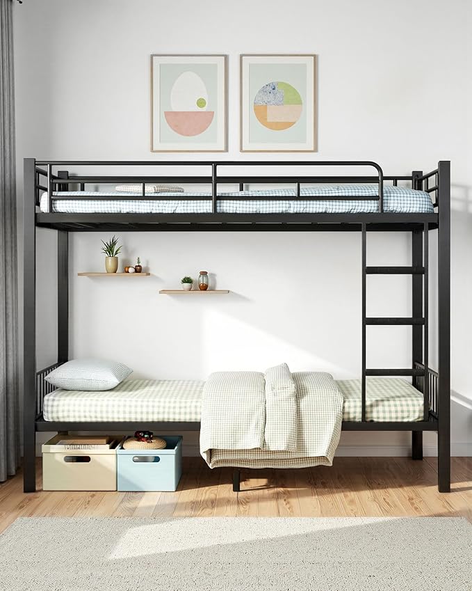 Queen Over Queen Bunk Bed for Adults & Teens, Heavy Duty Metal Bunk Bed - Image 7