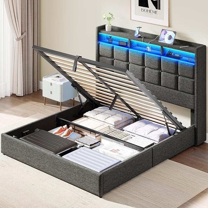 Lift Up Full Size Bed Frame by Driftalia