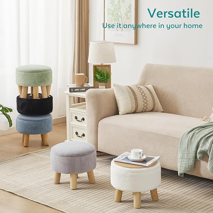 FIMIVIBI Small Foot Stool Ottoman - Image 7