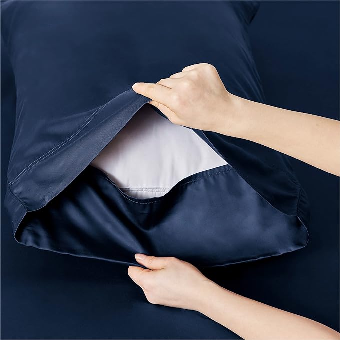 Bedsure Full Size Bed Sheets, Cooling Sheets, Rayon Derived from Bamboo - Image 6