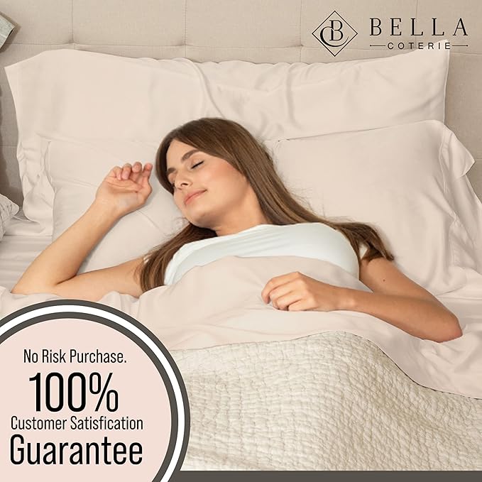 Bella Coterie Luxury Bamboo Viscose Full Size Sheet Set | 100% Organically - Image 5