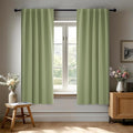 Deconovo Blackout Curtains, Thermal Insulated, W42 x L63 2 Panels, Back Tab by Deconovo