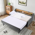 Twin Size Daybed with Pop Up Trundle Bed, Linen Upholstered Day Bed Frame with by BEQAIWhereArtMeetsLiving