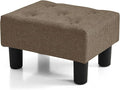 BRIAN & DANY Small Foot Stool, Linen Foot Stools by BRIANDANY