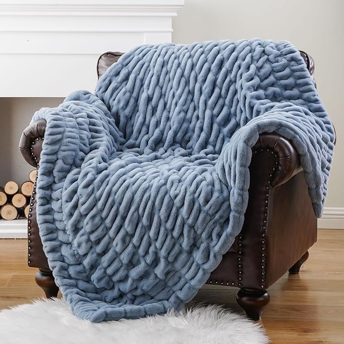 BATTILO HOME Faux Fur Throw Blanket - Image 9