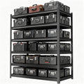 78'' Storage Shelves, 6-Tier Garage Metal Shelving Unit, Double-Layer Column by Beaunatixx