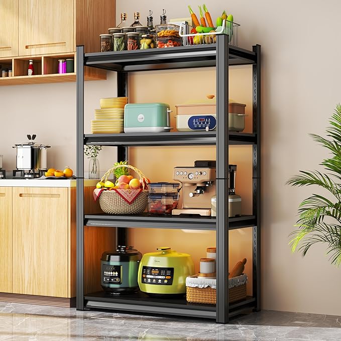 Storage Shelves, Garage Metal Shelving Unit, Adjustable, Double-Layer Column - Image 9