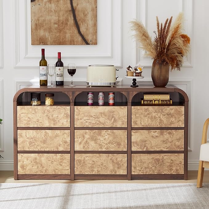 9 Drawer Dresser for Bedroom, Modern Chest of Drawers - Image 3