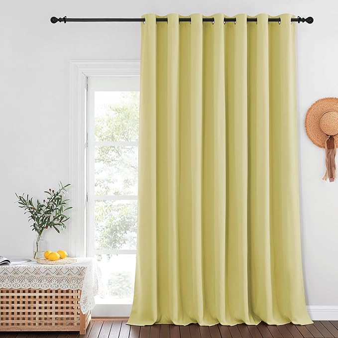 NICETOWN Patio Door Curtain Sound Blocking, Bedroom Privacy Room Divider Curtain by NICETOWN