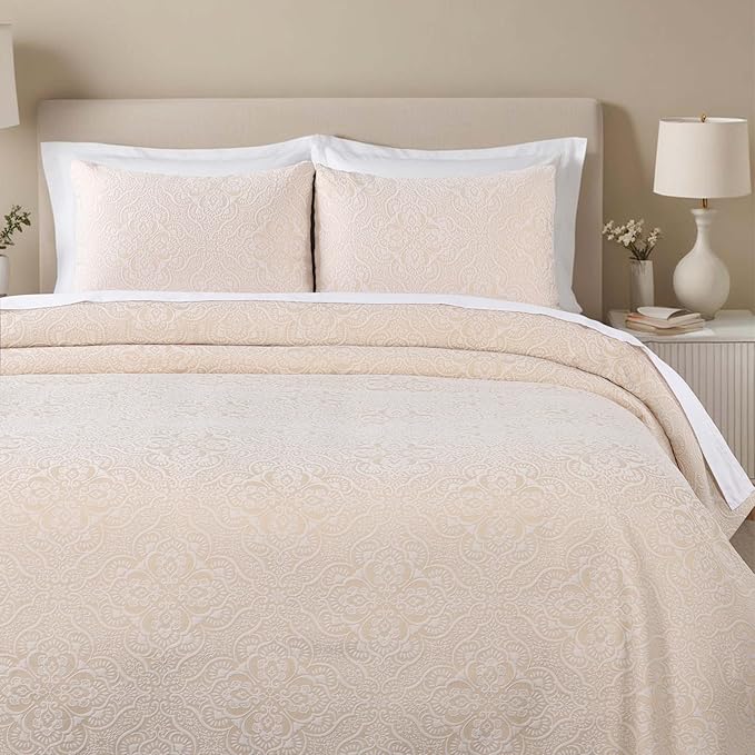 Superior 3 Piece Bedspread Set, Home Bed Decor, Decorative Bed Spread, 2 Pillow by SUPERIOR