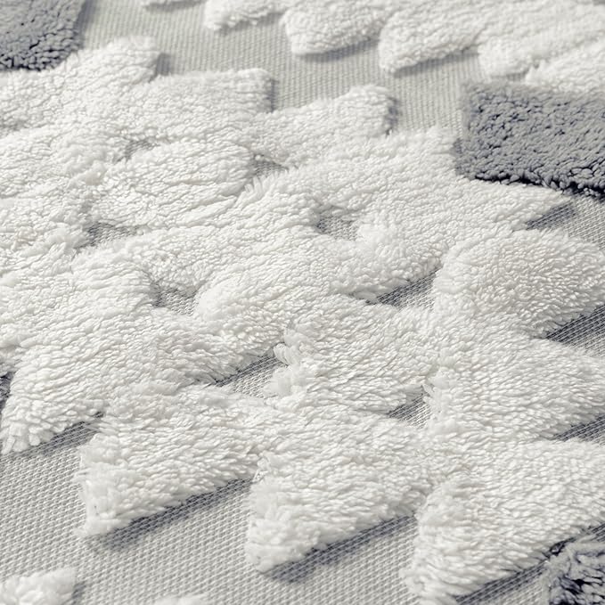 Ivory Grey 4x6 Area Rug Washable Moroccan Shag Office Carpet Non Slip Soft - Image 7