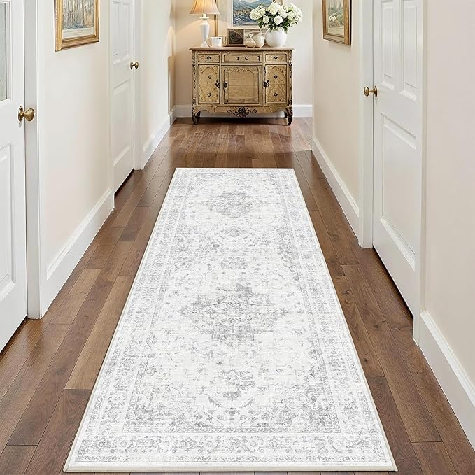 2x6 Hallway Washable Runner Rug Vintage Non-Slip Soft Kitchen Mat Boho - Image 4