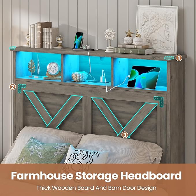 Hasuit Farmhouse Bed Frame Twin Size - Image 7
