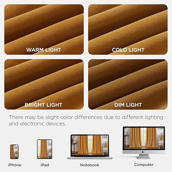Joydeco Customized Curtains, 100% Blackout Curtains - Image 7