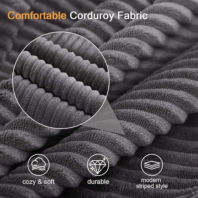 MeMoreCool Stuffed Round Pouf Ottoman Foot Rest, Floor Pouf Foot Stool - Image 8