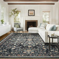 AMADA HOMEFURNISHING Area Rugs 9x12, Washable Floral Rug Non Slip Large Living by AMADAHOMEFURNISHING