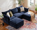 ABCASA 102.6" U Shaped Modular Sectional Sofa, 5 Seater Couch by ABCASA