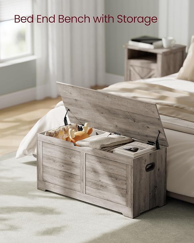 VASAGLE Storage Chest, Storage Bench - Image 4