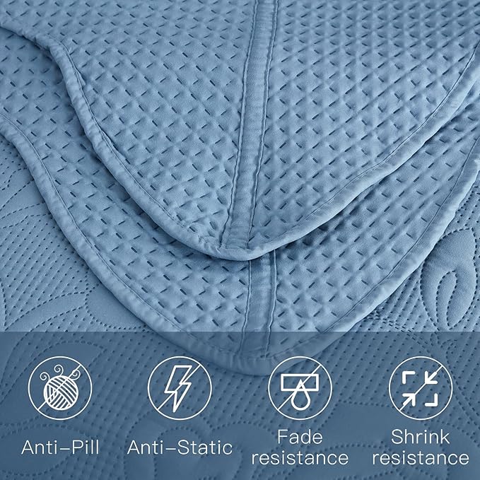 CHIXIN Bedspread Coverlet Quilt Set Full Size - Image 5