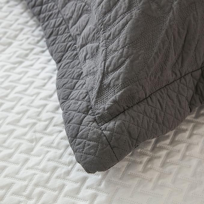 MarCielo 3-Piece 100% Cotton Oversized Bedspread Lightweight Quilt Coverlet - Image 8