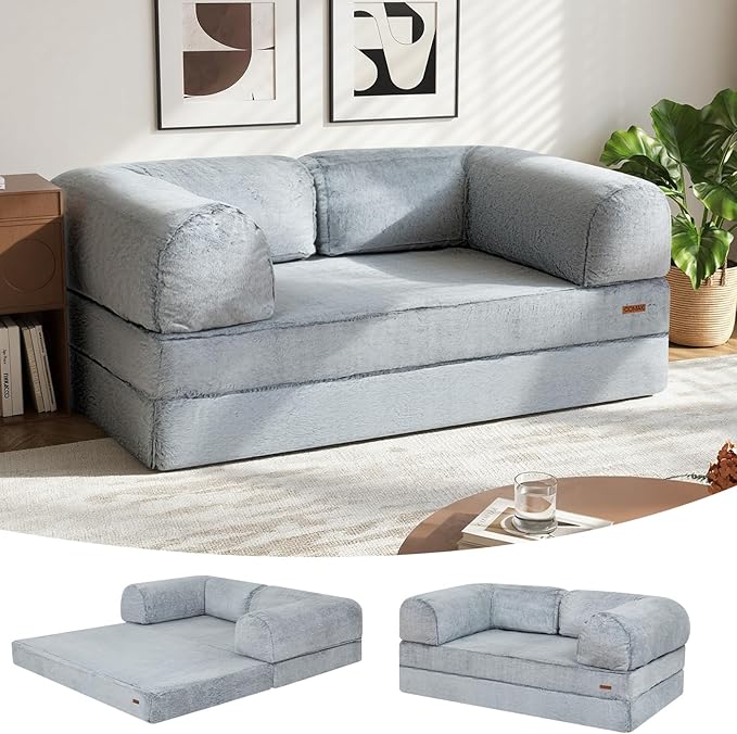 COMAX Folding Sofa Bed Queen, Foldable Couch Bed, Fold Out Futon Chair Sleeper by COMAX