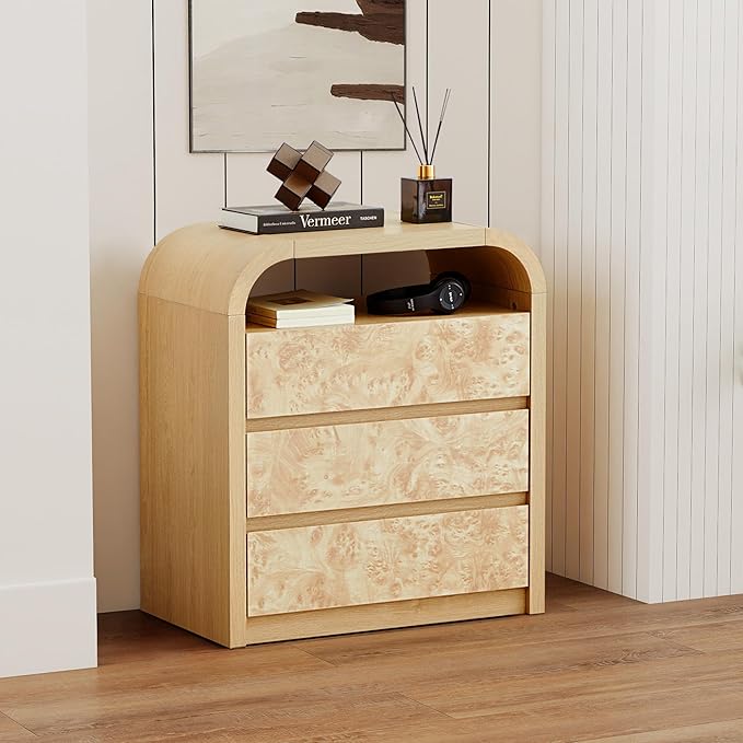 3 Drawer Dresser for Bedroom, Modern Chest of Drawers - Image 6