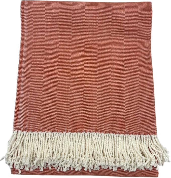 Alashan Cotton Acrylic Adirondack Herringbone Woven Throw - Image 2