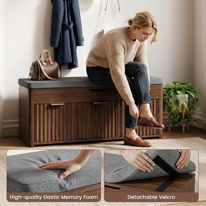 Shoe Bench with Storage - Image 6