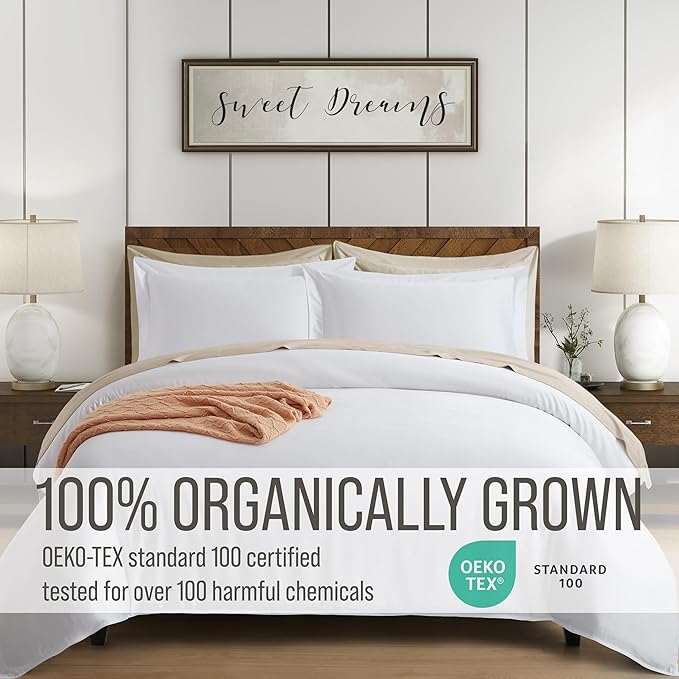 Bella Coterie Luxury Bamboo Viscose Queen Size Duvet Cover Set | 100% - Image 4
