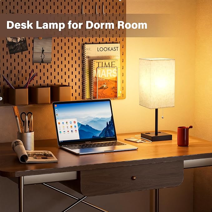 Table Lamps for Bedroom Set of 2 Nightstand - Image 5