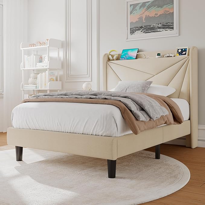 Twin Size Upholstered Bed Frame - Image 3