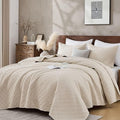 Queen Quilt Set with Shams Lightweight Quilted Bedspread Coverlet Thin by DownHome-FashionBeddingCollection