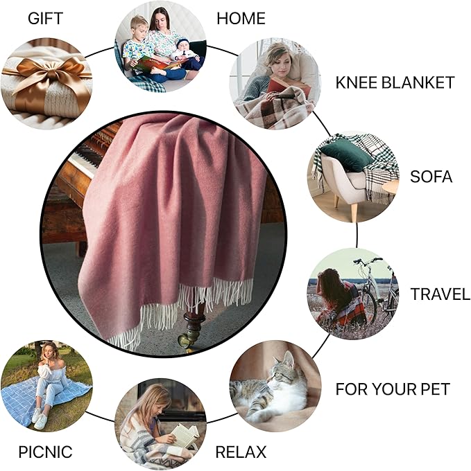 | Wool Blanket/Throw | 100% New Zealand Wool | Perfect - Image 2