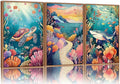 YeeHomedec Large Watercolor Ocean Themed Framed Canvas Wall Art, Sea Turtle by Unknown