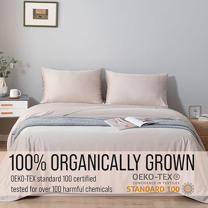 Bella Coterie Luxury Bamboo Viscose Split King Size Sheet Set | 2 Fitted Sheets - Image 5